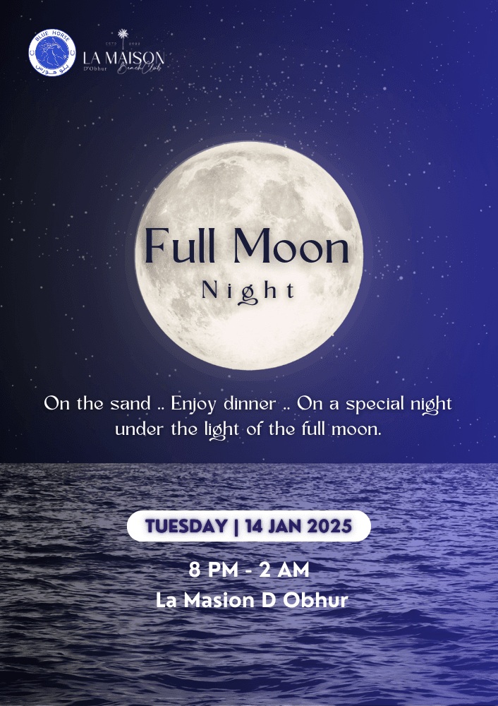 Full Moon Night Event - Blue Horse