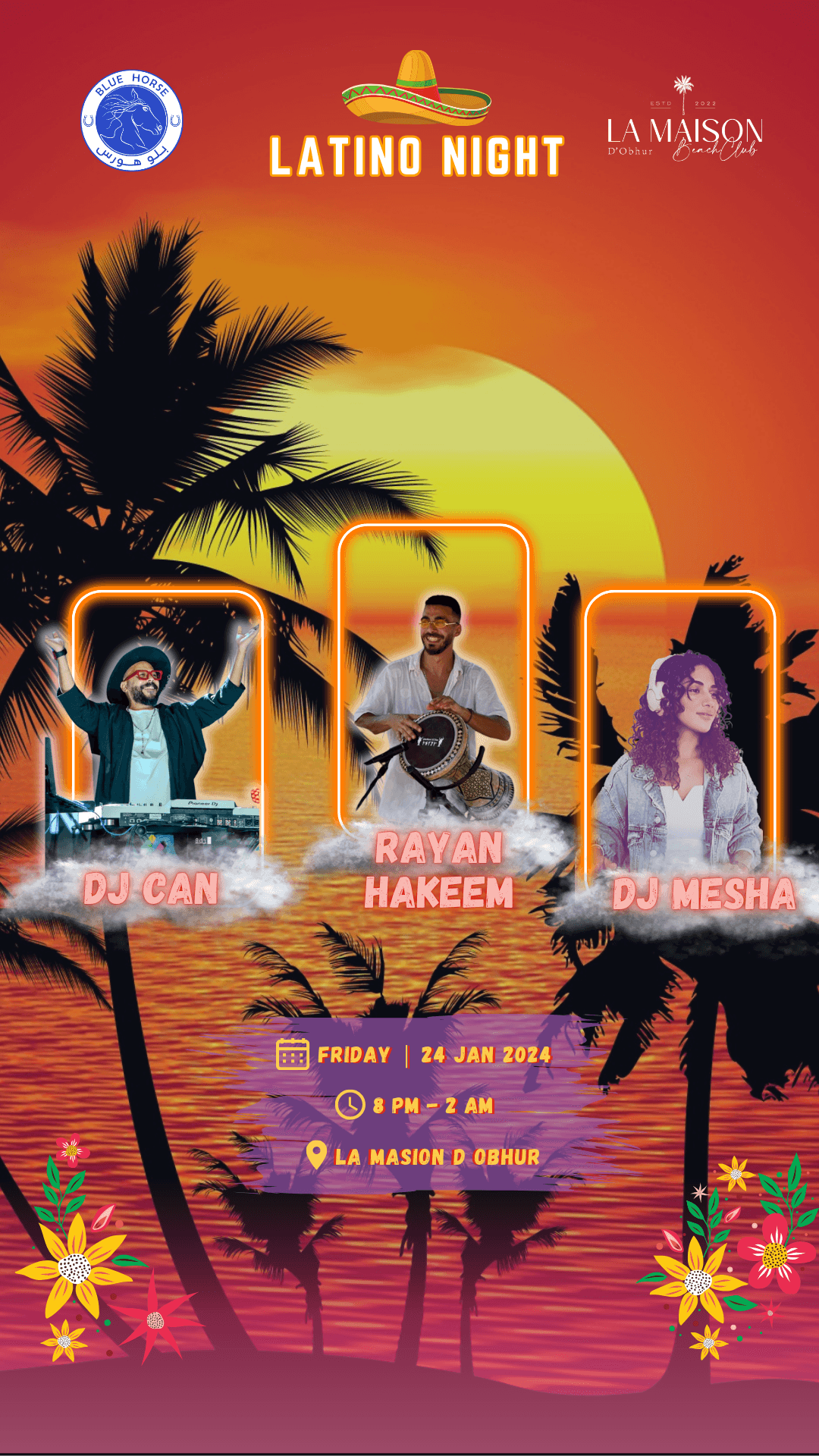 LATINO NIGHT - BLUE HORSE